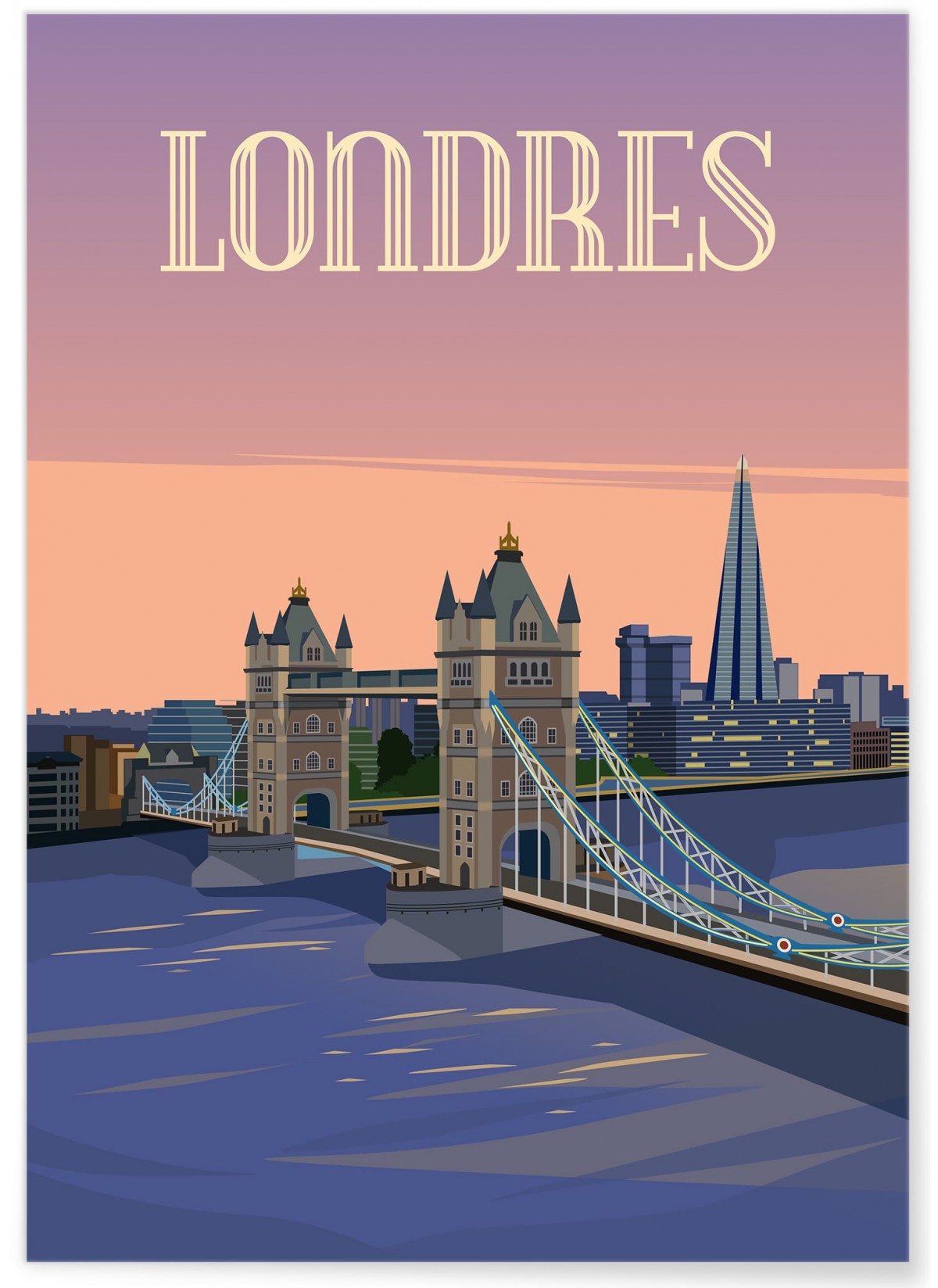 Affiche ville Londres 4, L'AFFICHERIE