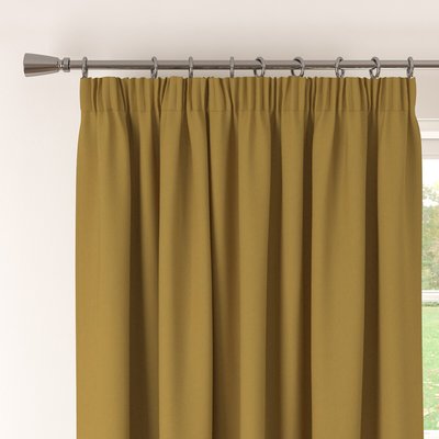 Soft Brushed Blackout Pencil Pleat Pair of Curtains SO'HOME