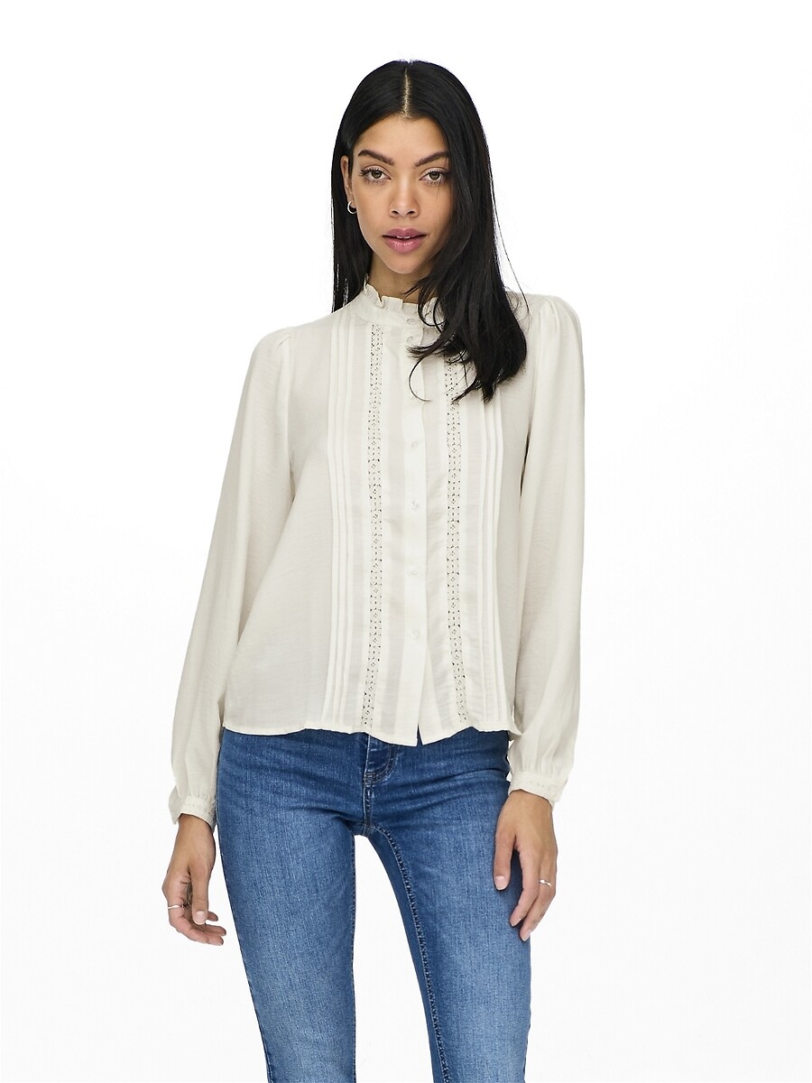 Blouse met opstaande kraag