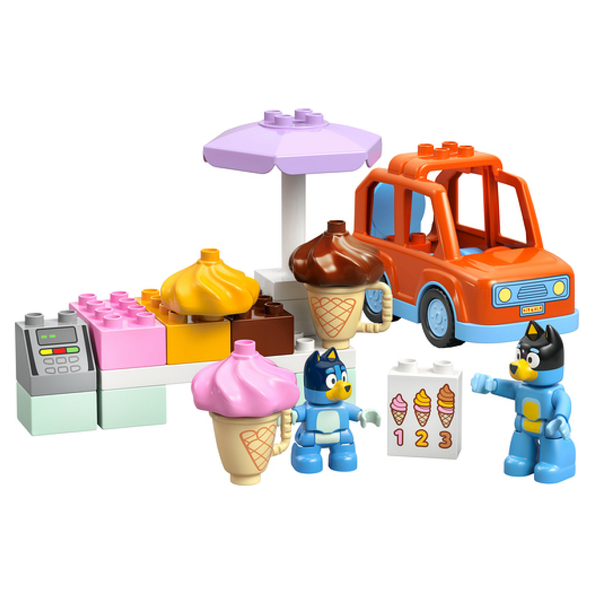 10458 Visite chez le marchand de glace avec Bluey, LEGO