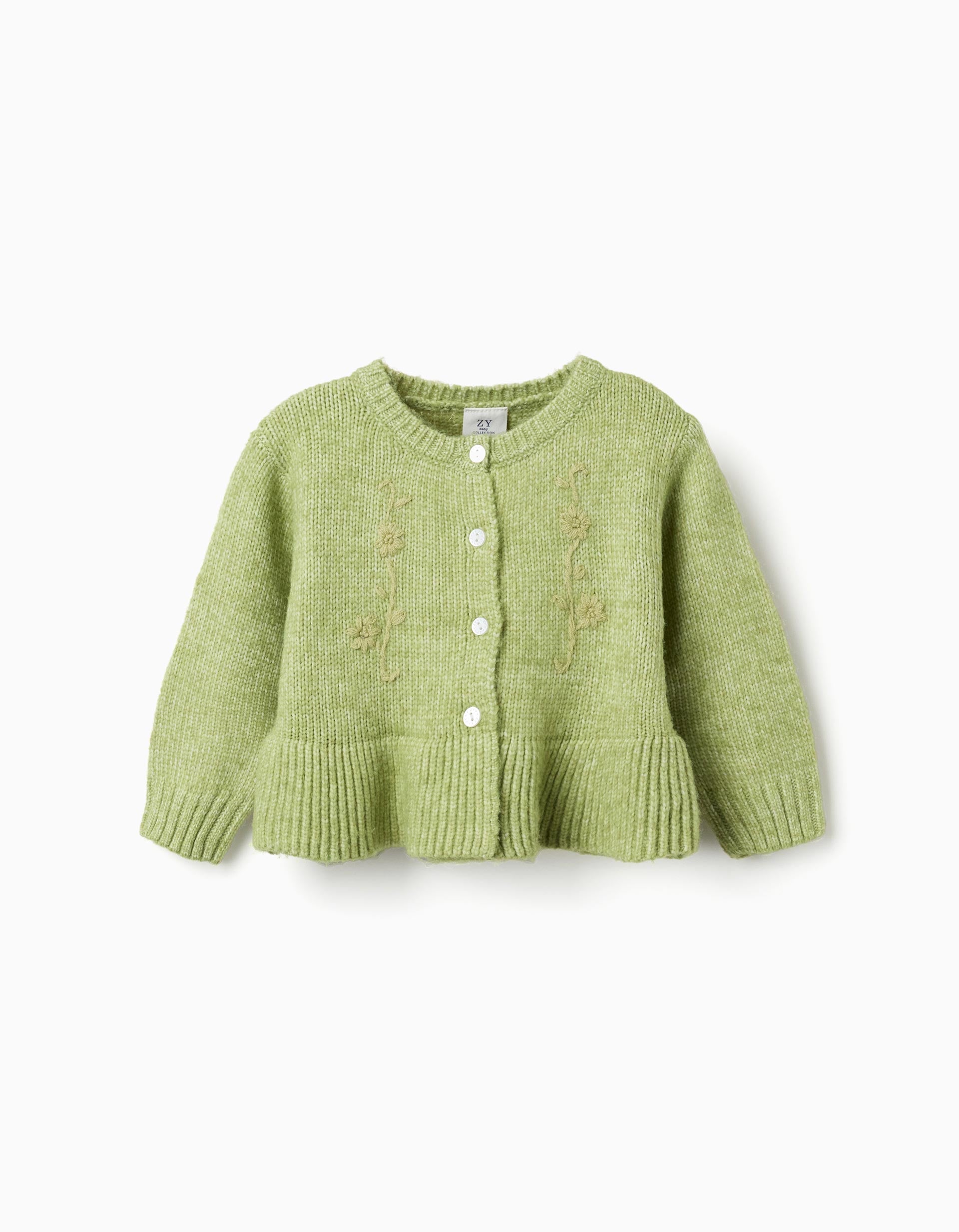 Gilet avec fleurs brodées, ZIPPY