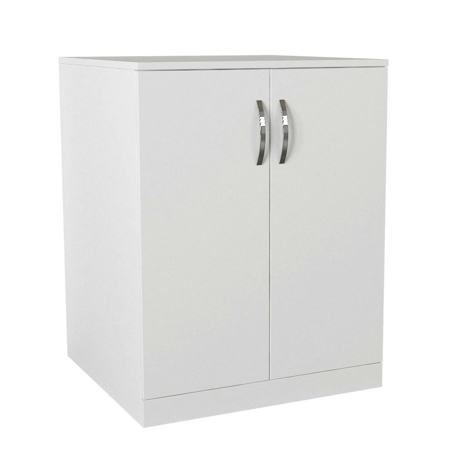 Meuble cache machine à laver blanc, 2 portes MARFA, PIER IMPORT