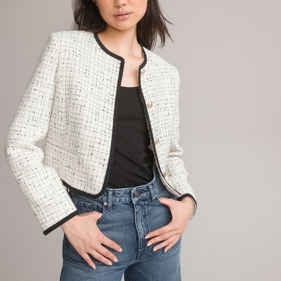 Recycled Tweed Fitted Jacket LA REDOUTE COLLECTIONS