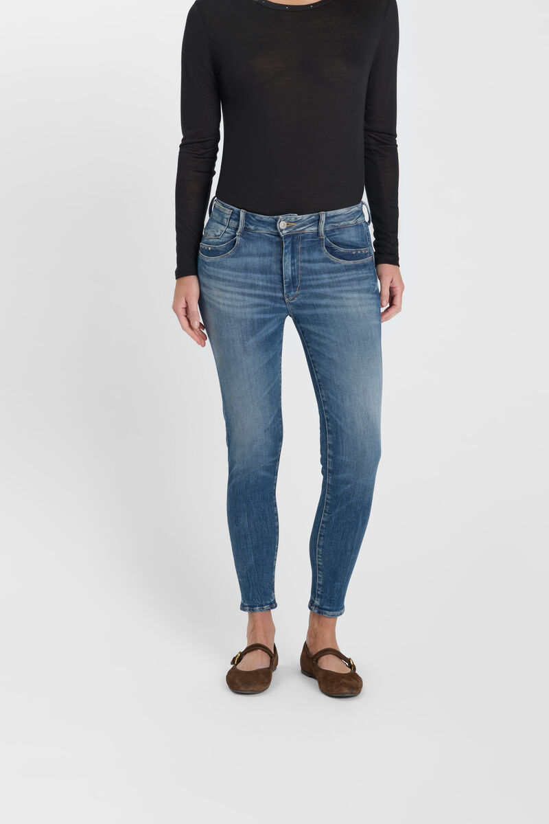 Jeans push-up slim taille haute PULP, 7/8ème, LE TEMPS DES CERISES