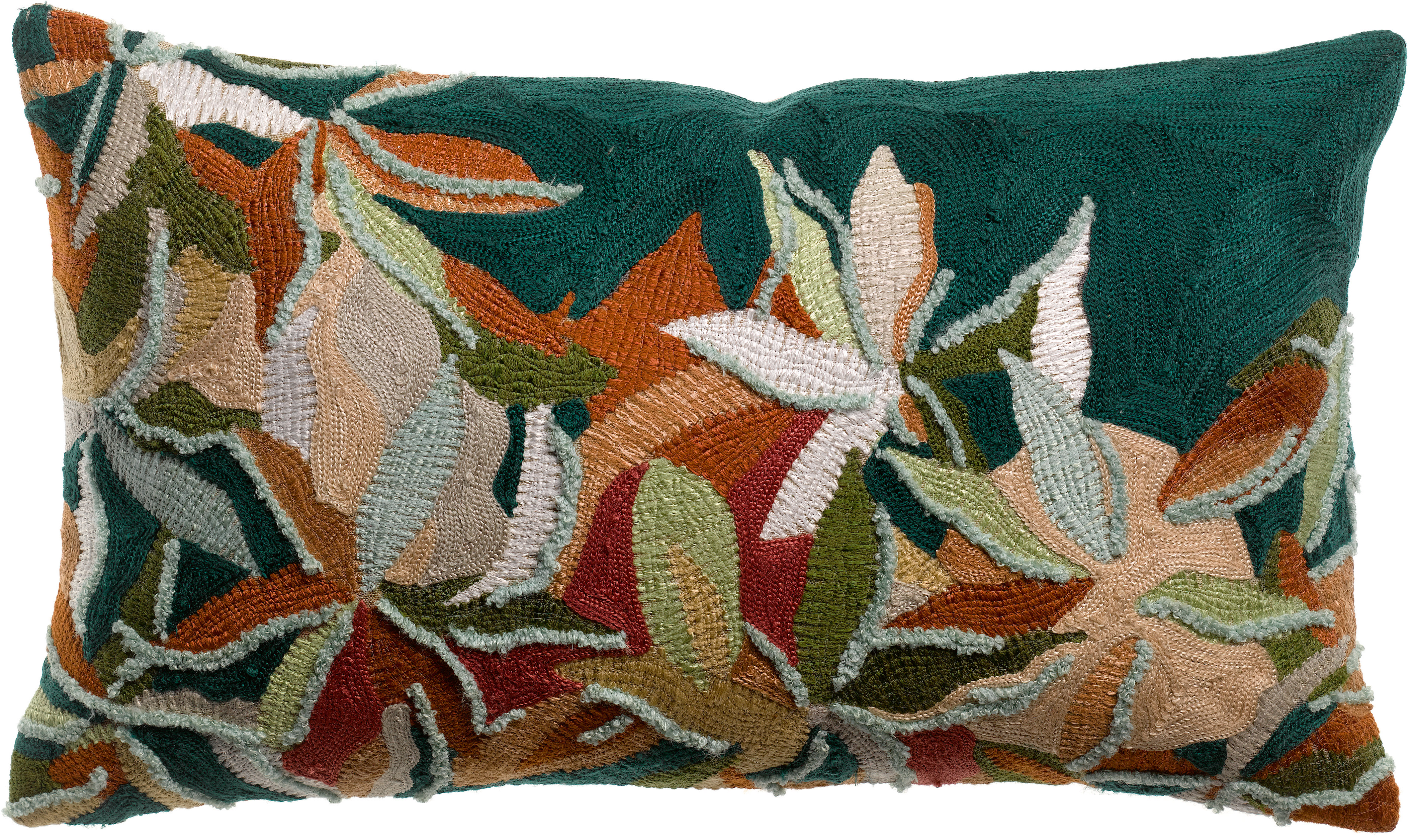 Coussin brodé Escale Singulière, EDEN