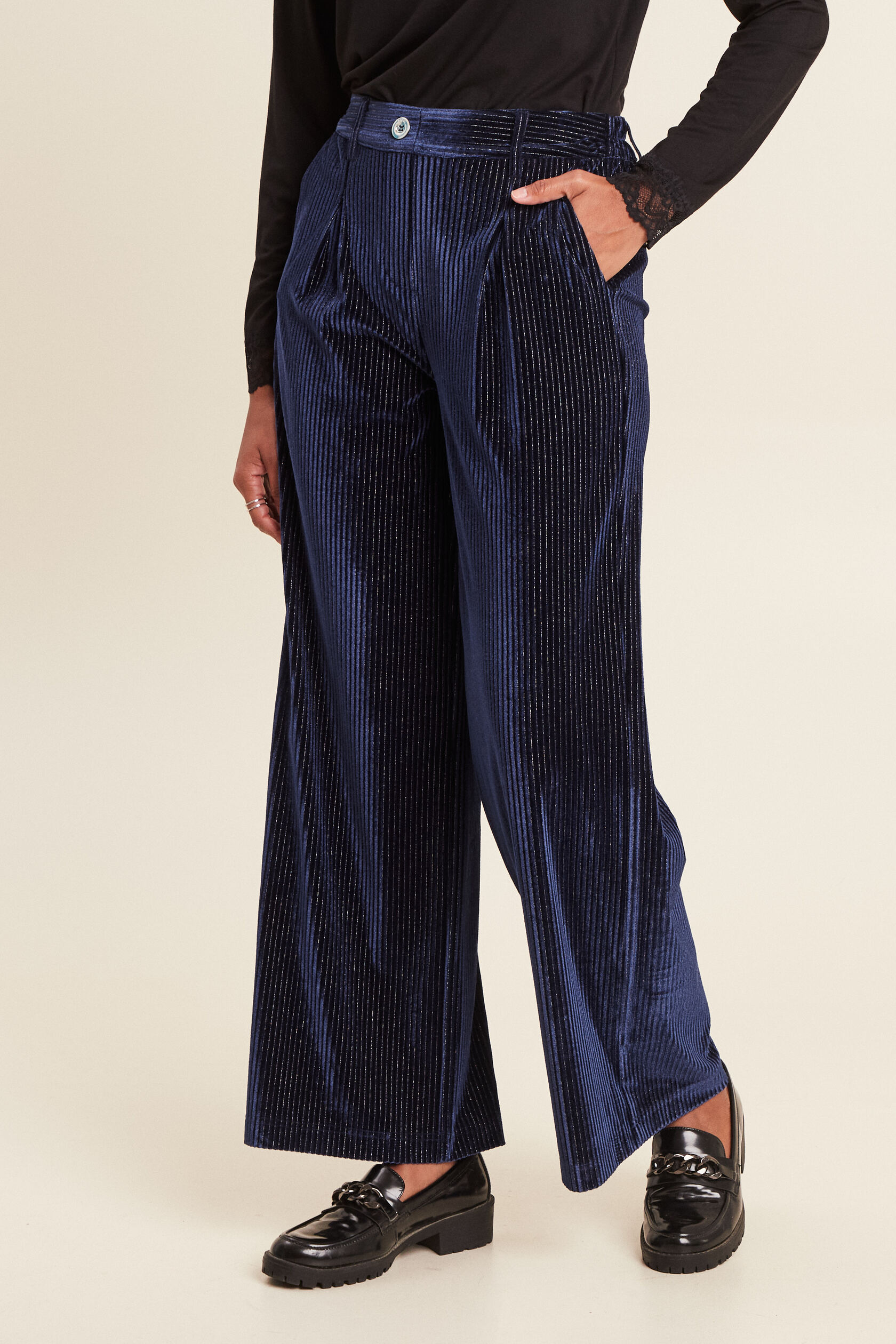 Pantalon large velours, BREAL