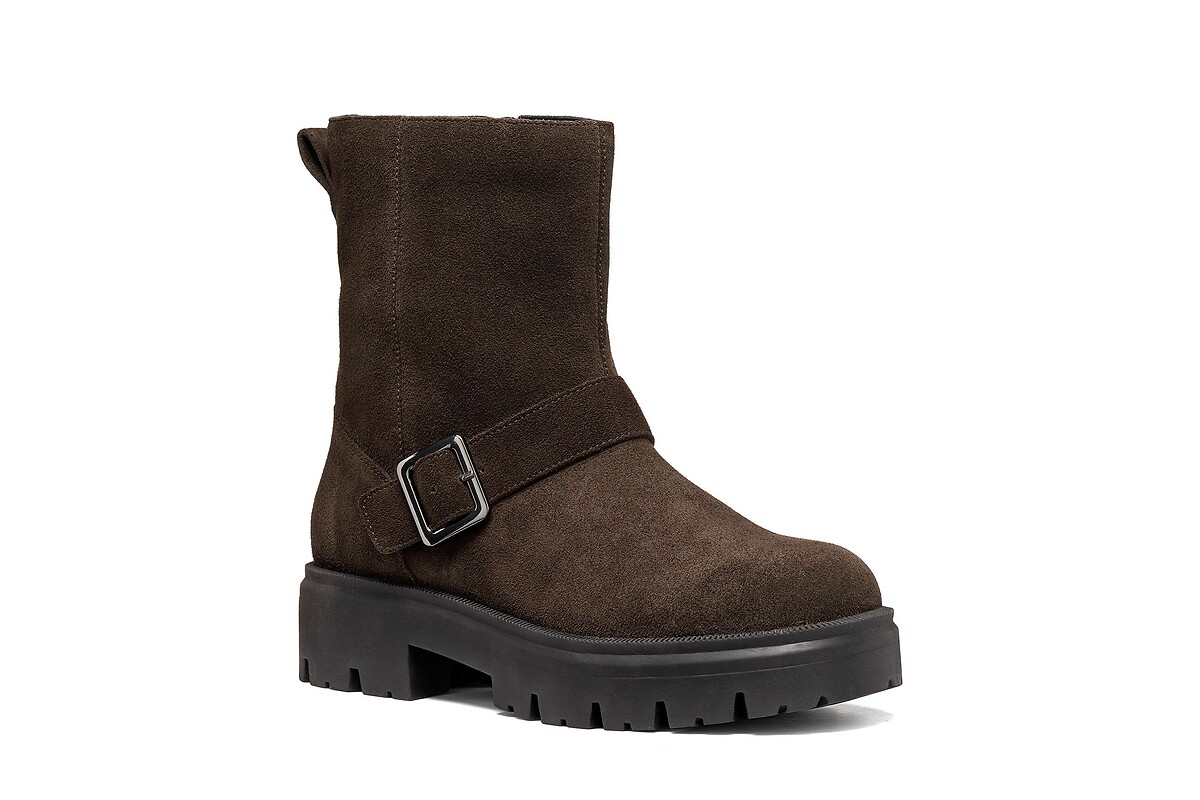 GEOX Botines moteros de piel KLARGENA — photo 2