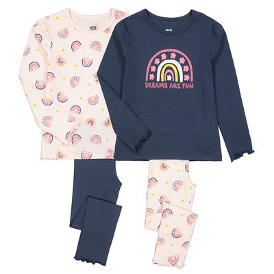 Комплект из двух пижам с принтом "радуга" LA REDOUTE COLLECTIONS