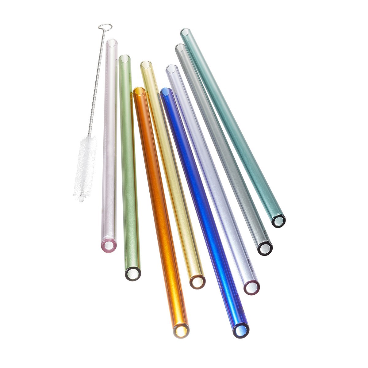 Pailles en verre FUTURE 23 cm, 8 pièces, GEFU