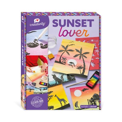 I love creativity - sunset lover - kit loisir créatif enfant - apprentissage motricité fine et concentration JANOD