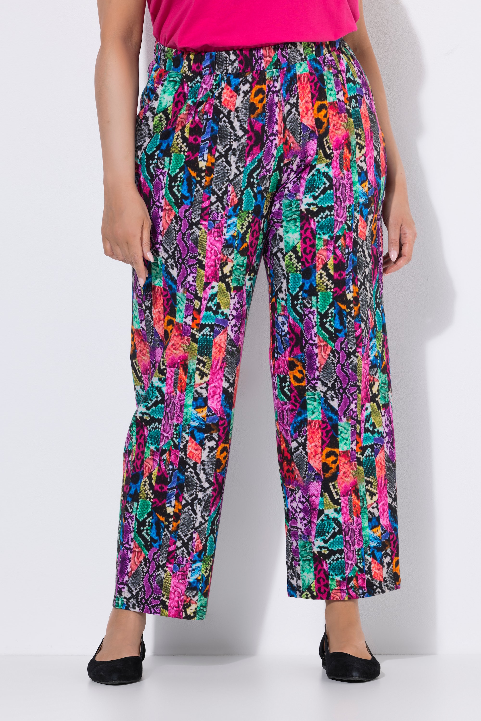 Pantalon en jersey, motif peau de serpent, ULLA POPKEN