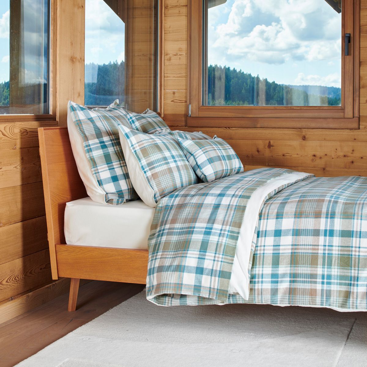 Housse De Couette Flanelle Tissé-teint - HIGHLANDS, TRADITION DES VOSGES