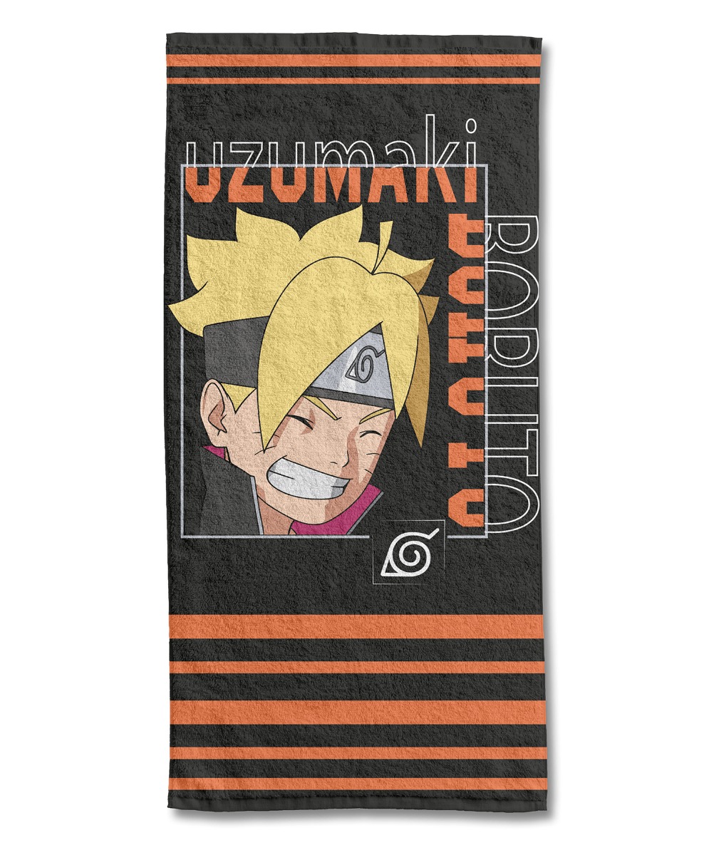 Serviette de plage coton Naruto, BORUTO UZUMAKI, NARUTO