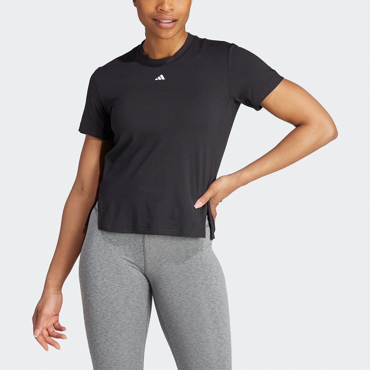 Tee shirt adidas gris femme hot sale