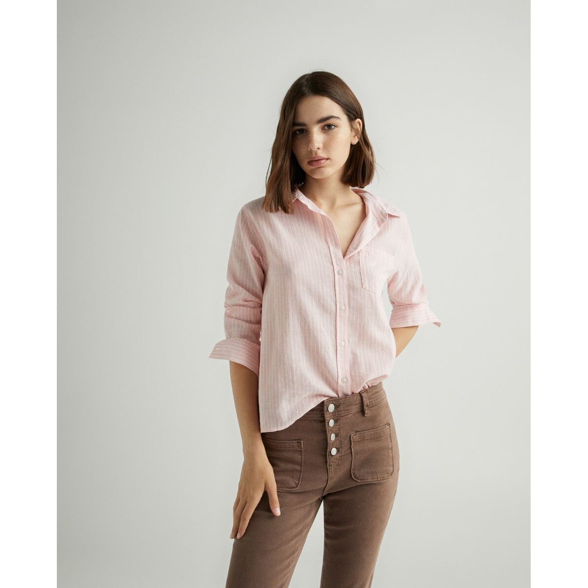 Femme Vêtements Rayure Femme Hauts Rayure Femme Blouses & Chemises  Rayure Femme Chemisiers Rayure Femme Chemisiers Rayure Femme L/XL, T4 Chemisier RAYURE 42 noir 