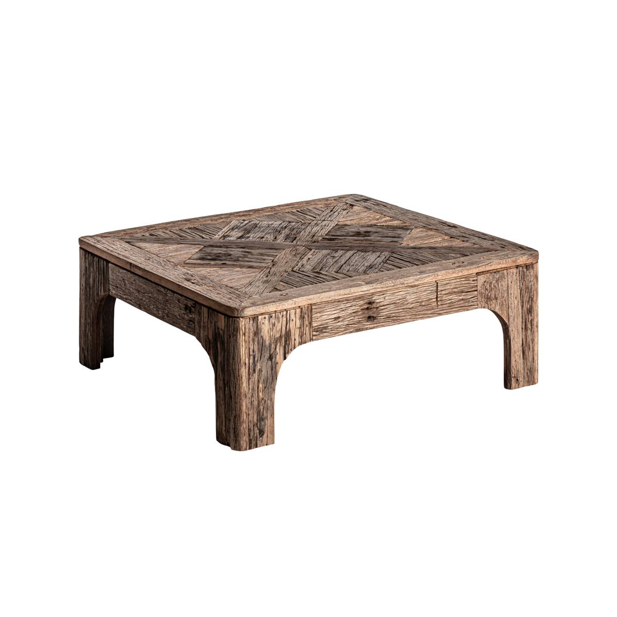 Table basse bois recyclé CAPUCINE, MADE IN MEUBLES 