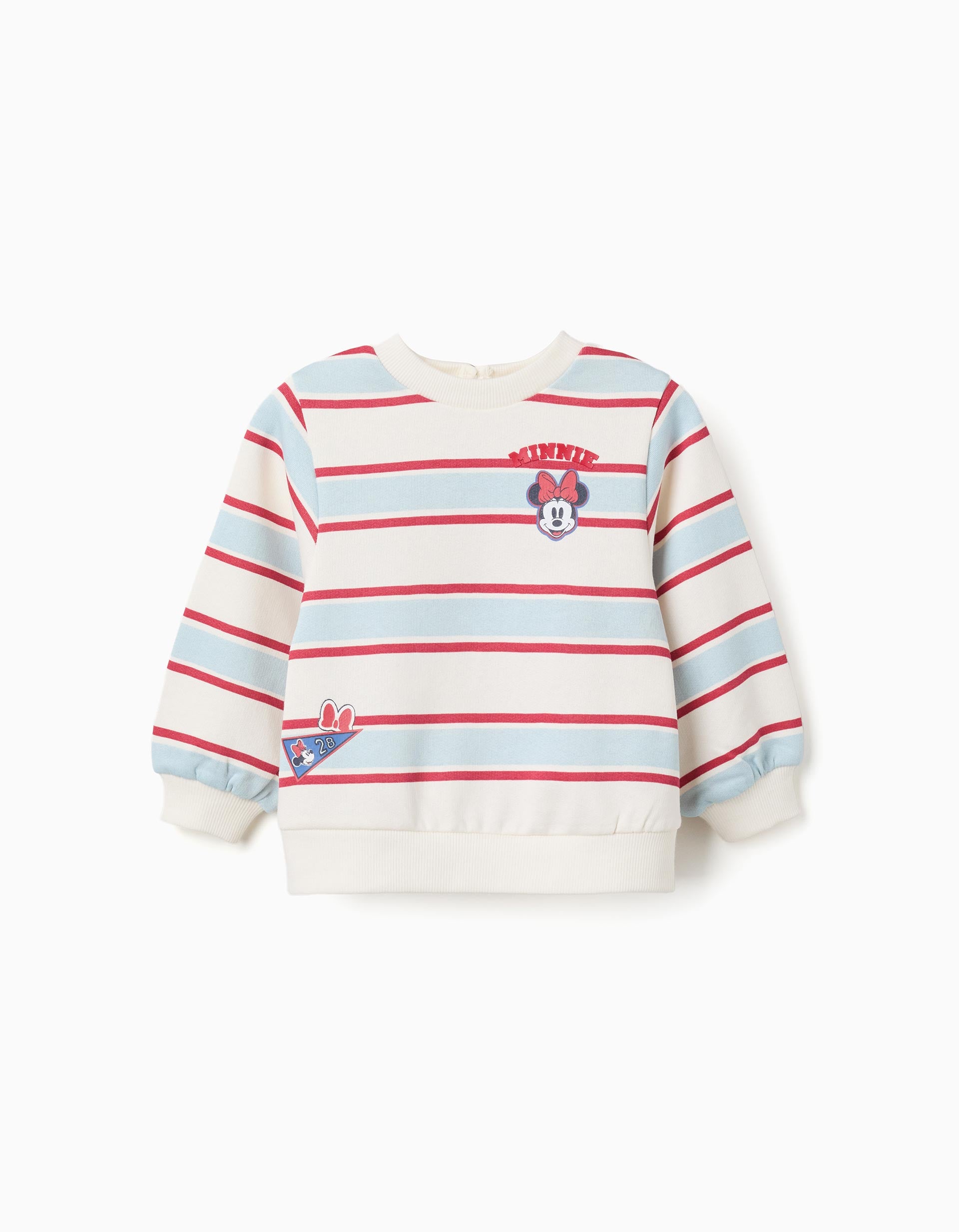 Sweat en coton peigné à rayures avec Minnie, ZIPPY