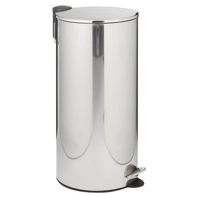 30L Stainless Steel Pedal Bin with Soft Close Lid SO'HOME