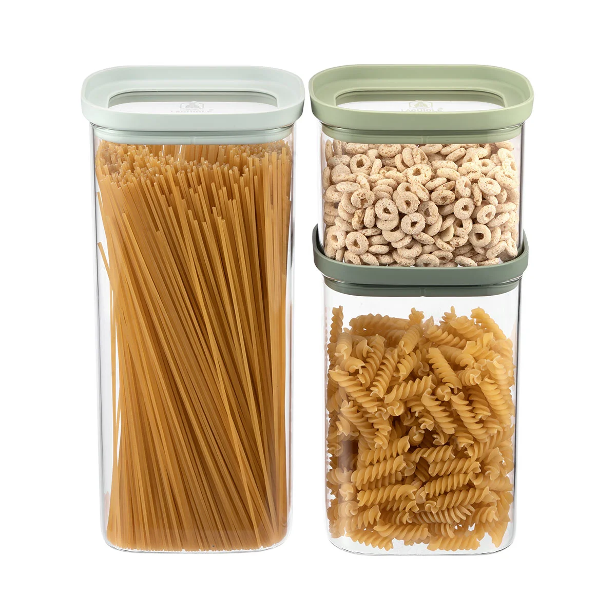 Lot de 3 bocaux en verre (600, 1300, 2000 ml) - Pure, LAGUIOLE CUISSON