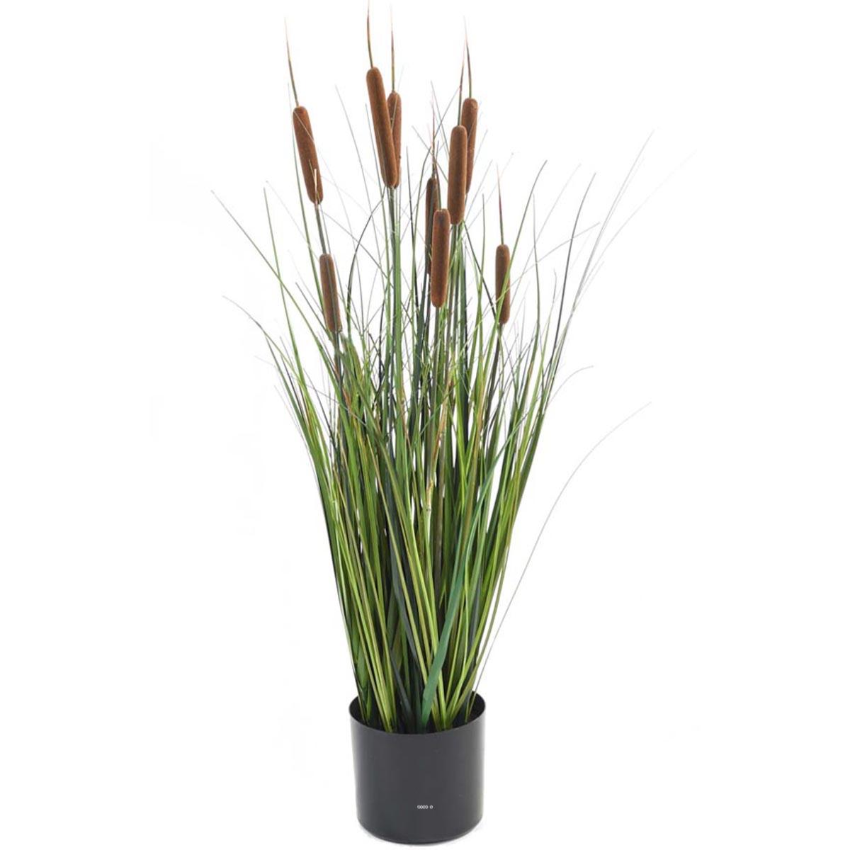 Graminée en pot factice plante d'eau, ARTIFICIELLES