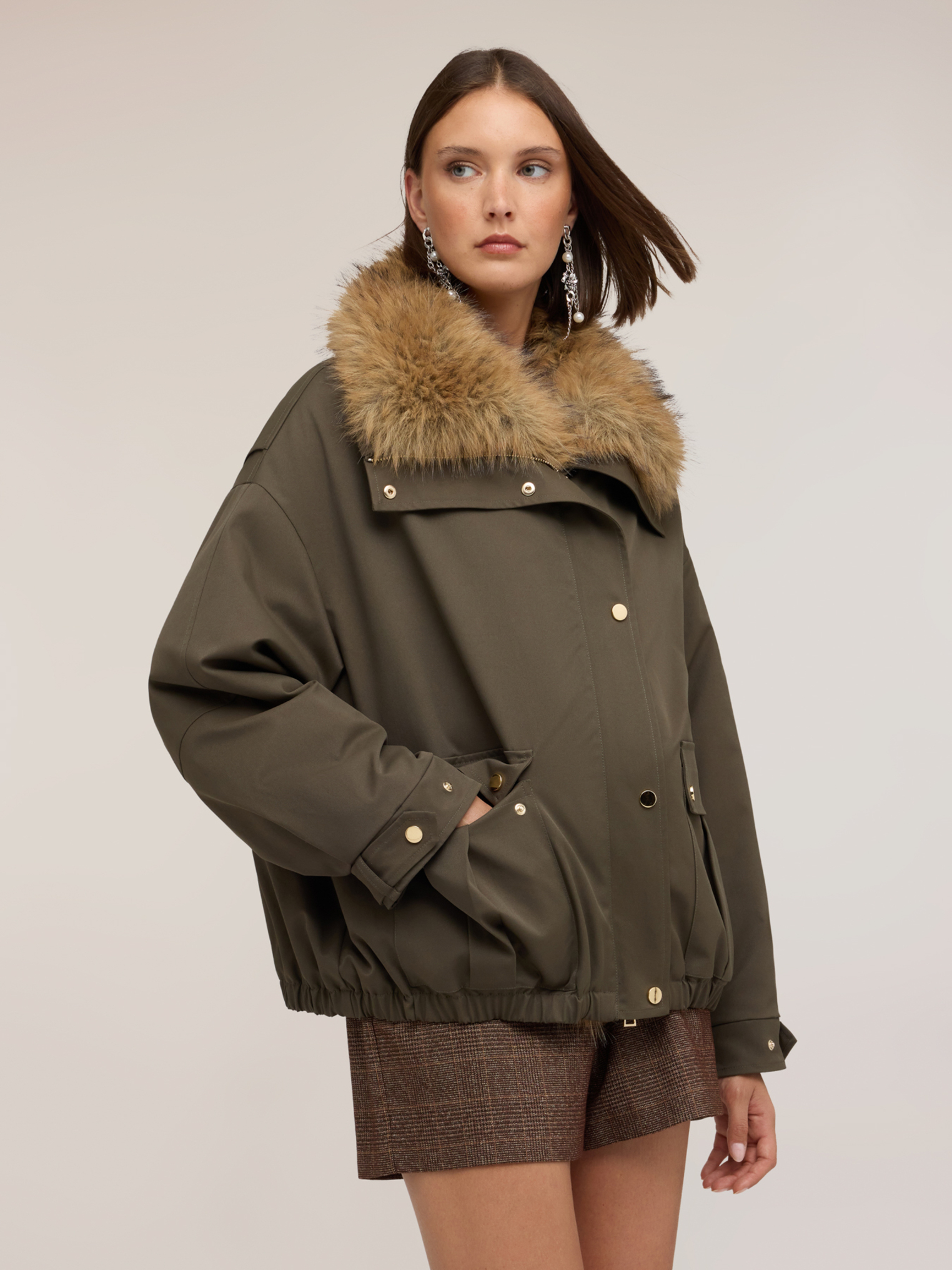 Veste oversize à col, MOTIVI
