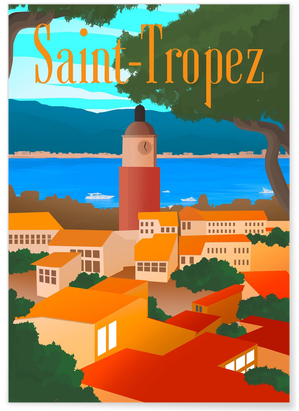 Affiche ville Saint-Tropez, L'AFFICHERIE
