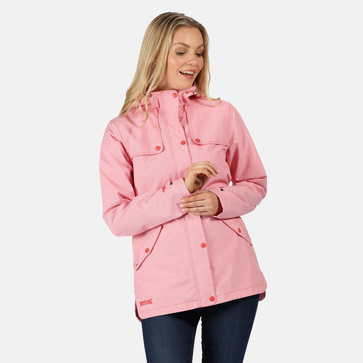 regatta bertille waterproof jacket red 