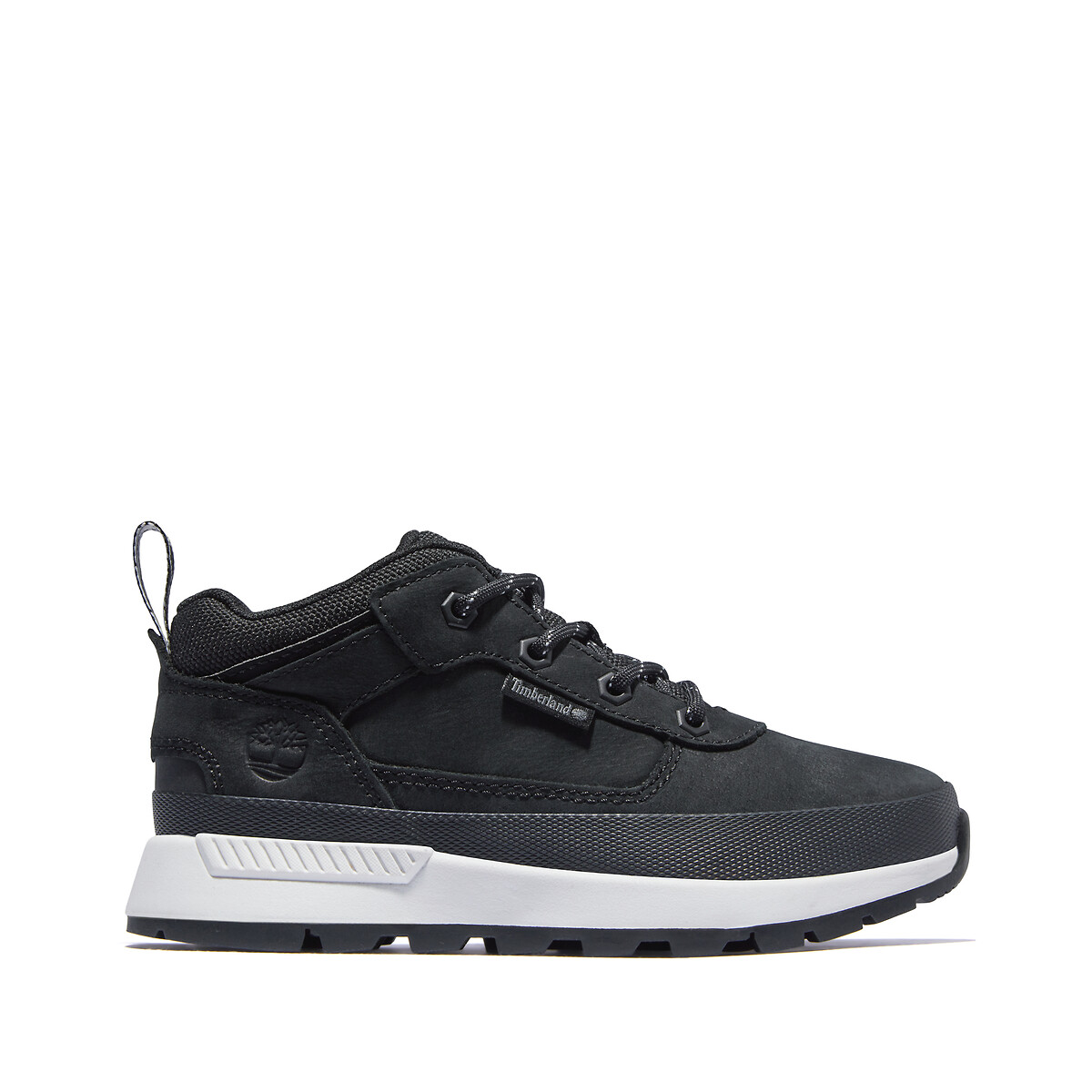 Black timberland shop high tops