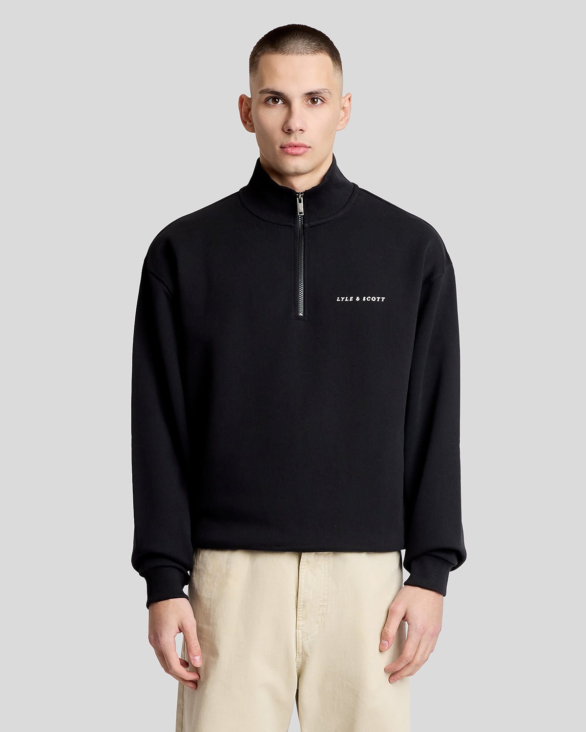 Sweat-shirt camionneur épais script zippé, LYLE & SCOTT