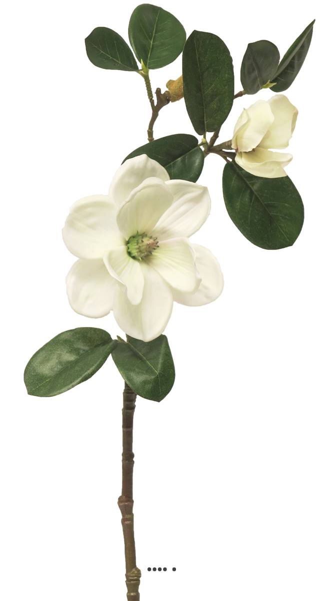 Magnolia du Japon artificiel en tige, H 51 c, ARTIFICIELLES
