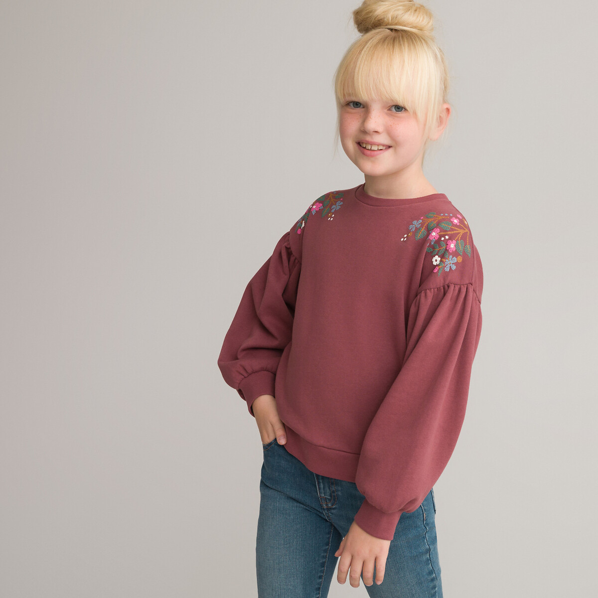 Hollywood Star Fashion Khanomak Kids Girl Crew Neck Cardigan Sweater Sizes 3T- 14 Yrs 