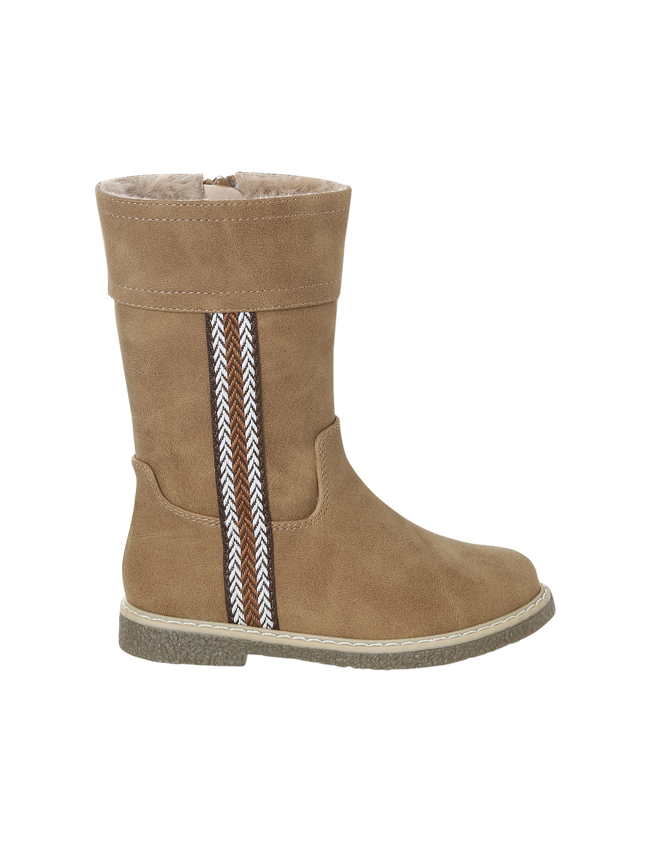 Bottes synthétique fourrées zippées, VERTBAUDET