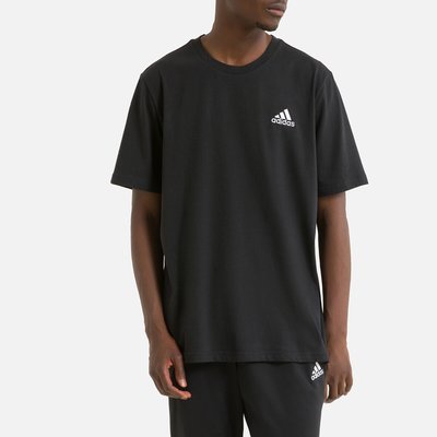 Cotton T-Shirt with Short Sleeves and Small Logo adidas Performance