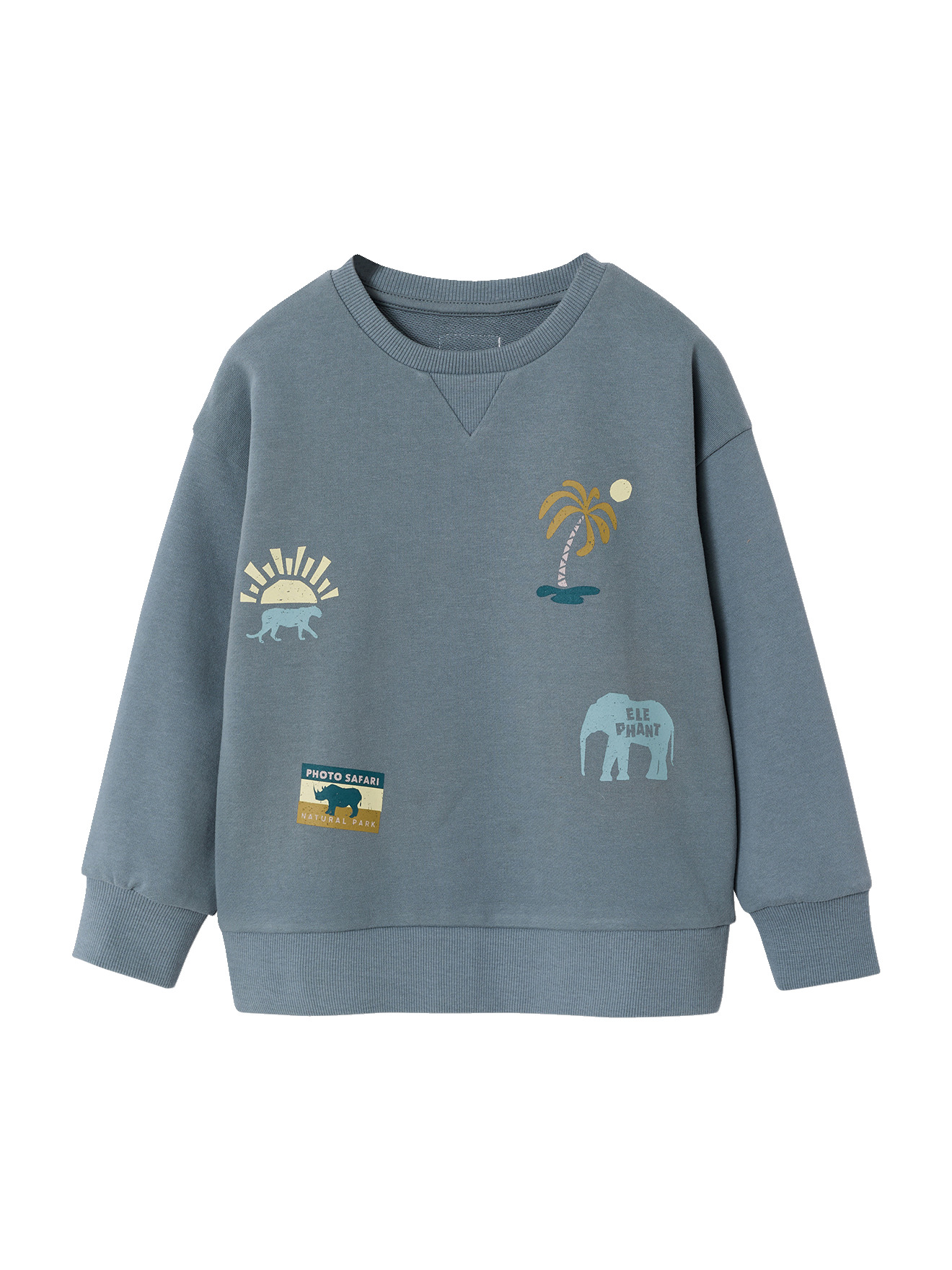 Sweat col rond manches longues, VERTBAUDET