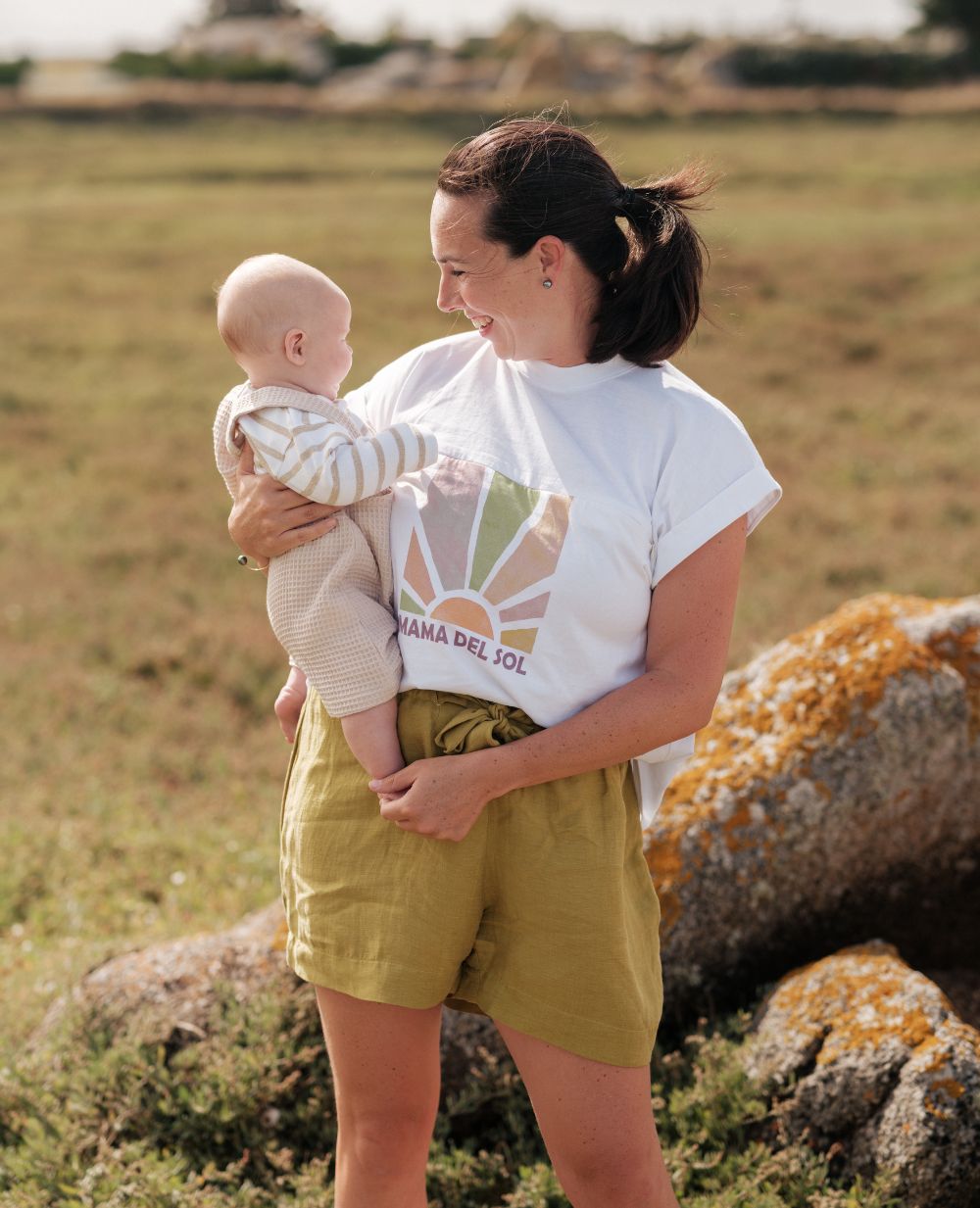 T-Shirt d'allaitement Mama Del Sol, CACHE COEUR