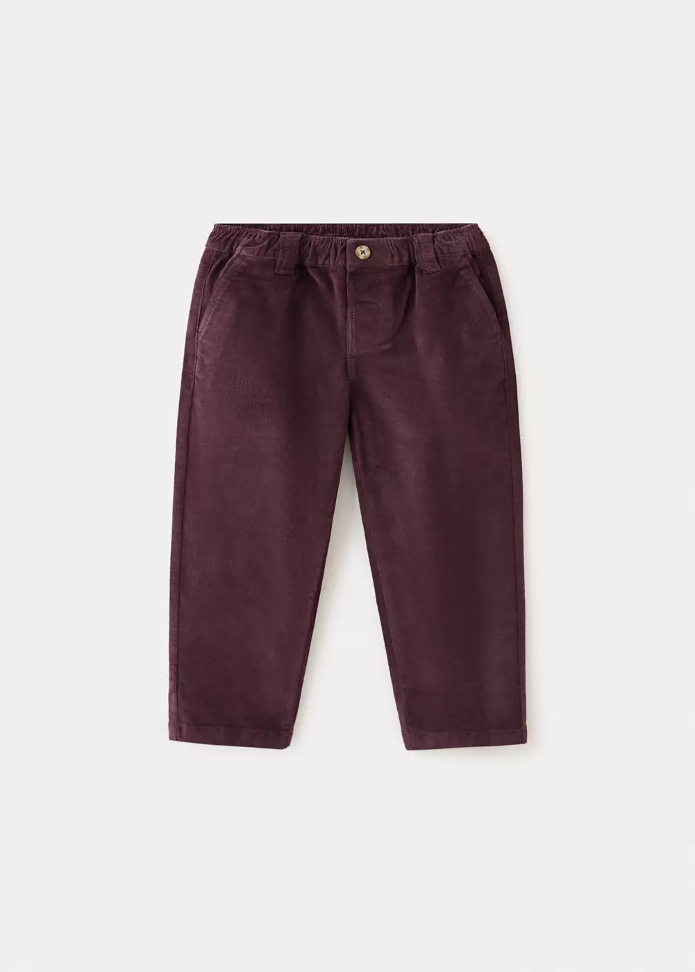 Pantalon droit en coton, MANGO BABY
