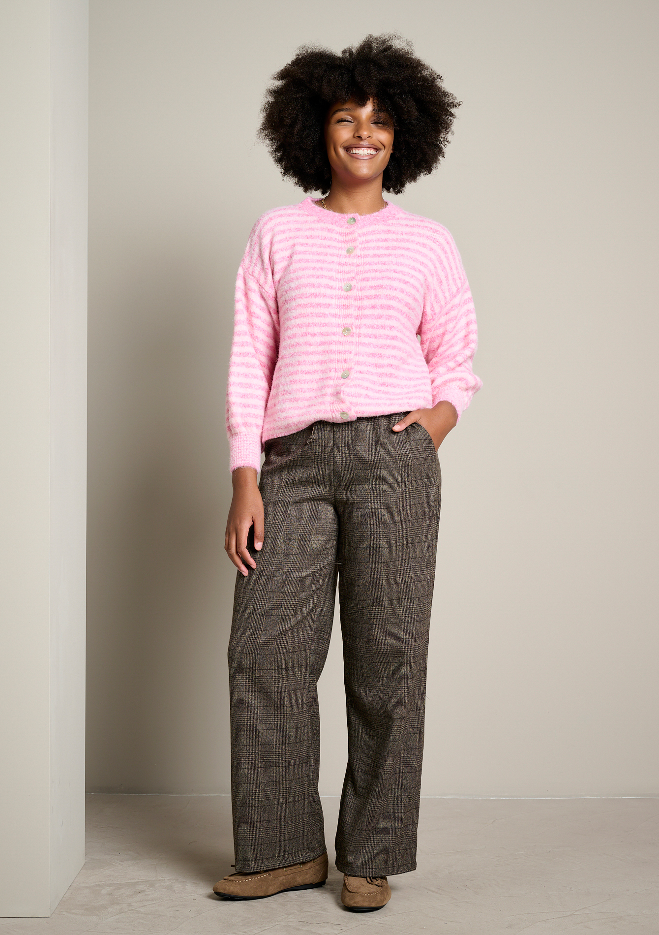 Pantalon jogging à carreaux, LOLALIZA