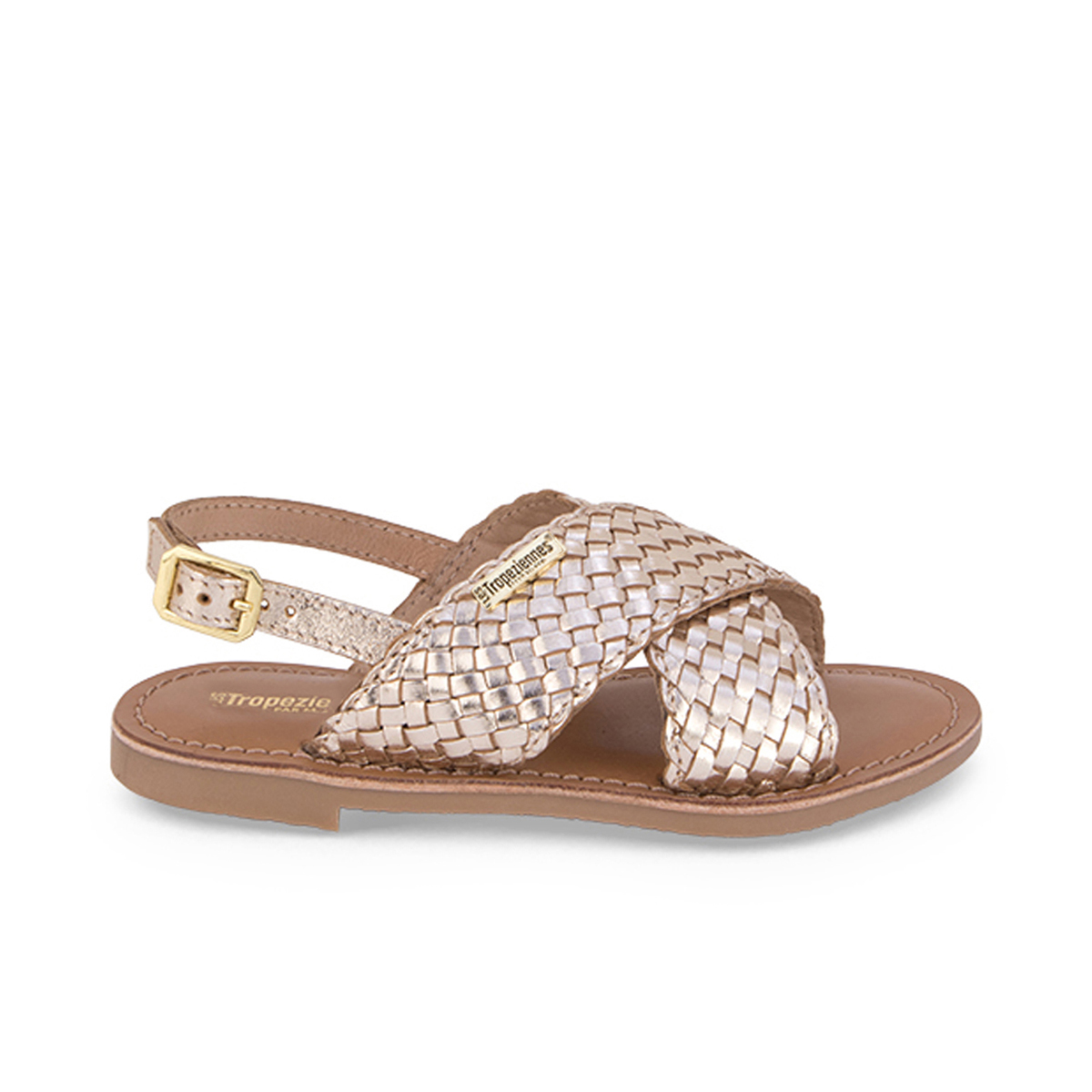 Sandales plates en cuir BISOU, LES TROPEZIENNES PAR M.BELARBI