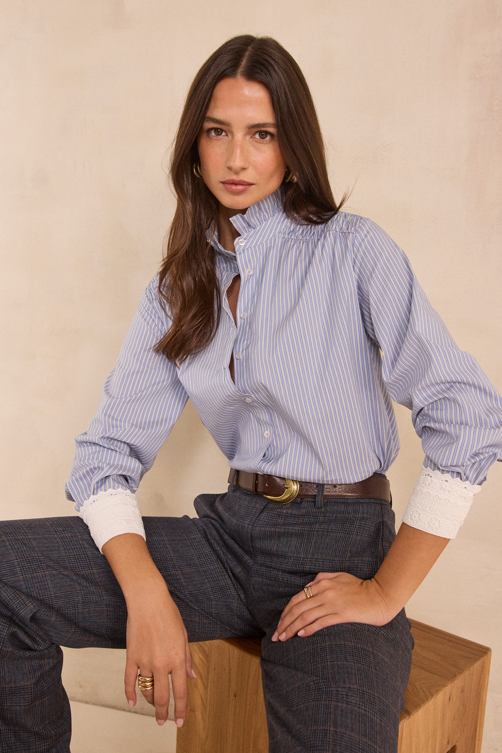 Blouse rayée en coton DOUCE, Maison 123