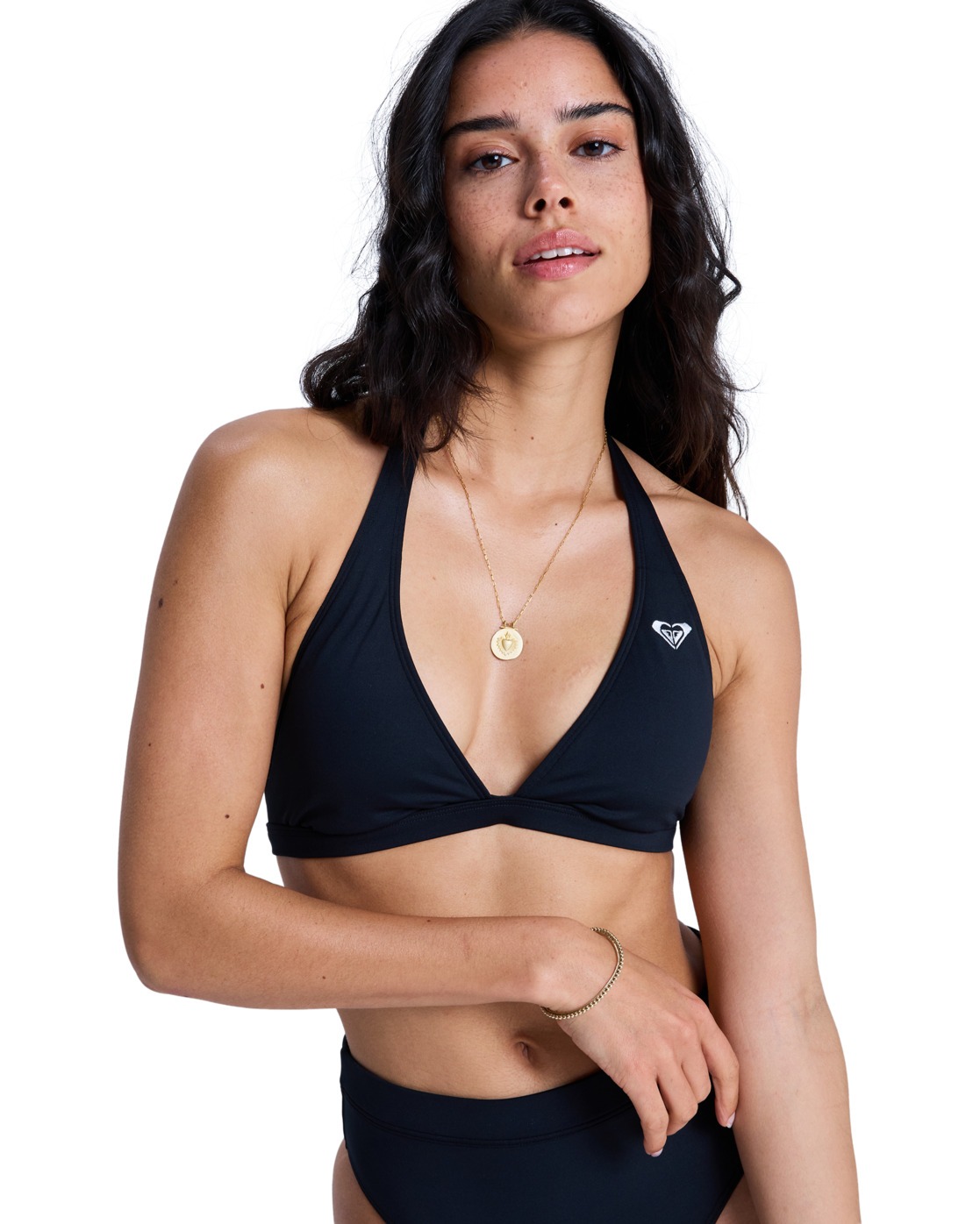 Haut de maillot de bain bikini triangle SOLID ESSENTIALS FIXED TRI HALTER., ROXY
