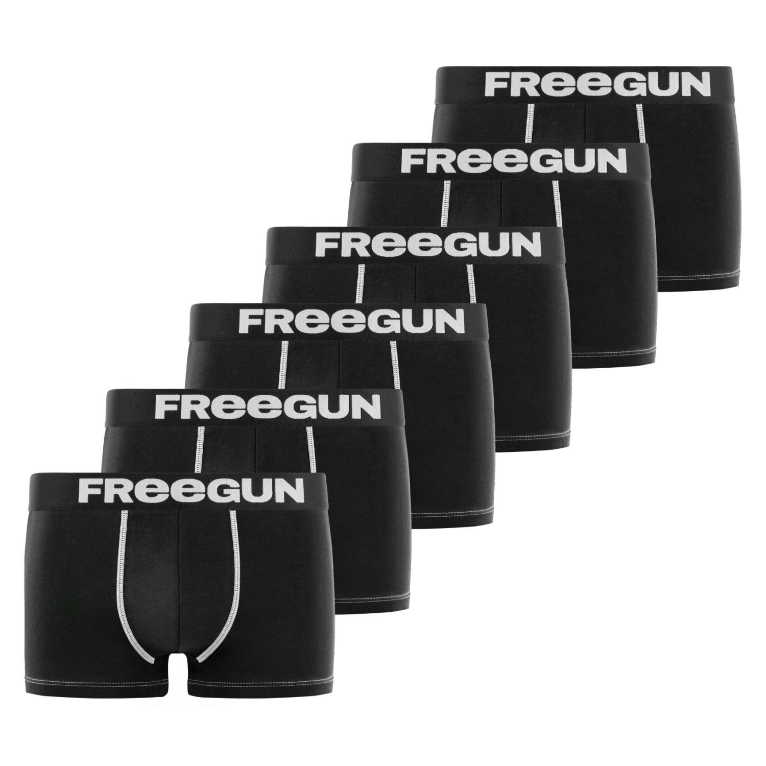 Lot De 6 Boxers Microfibre, FREEGUN