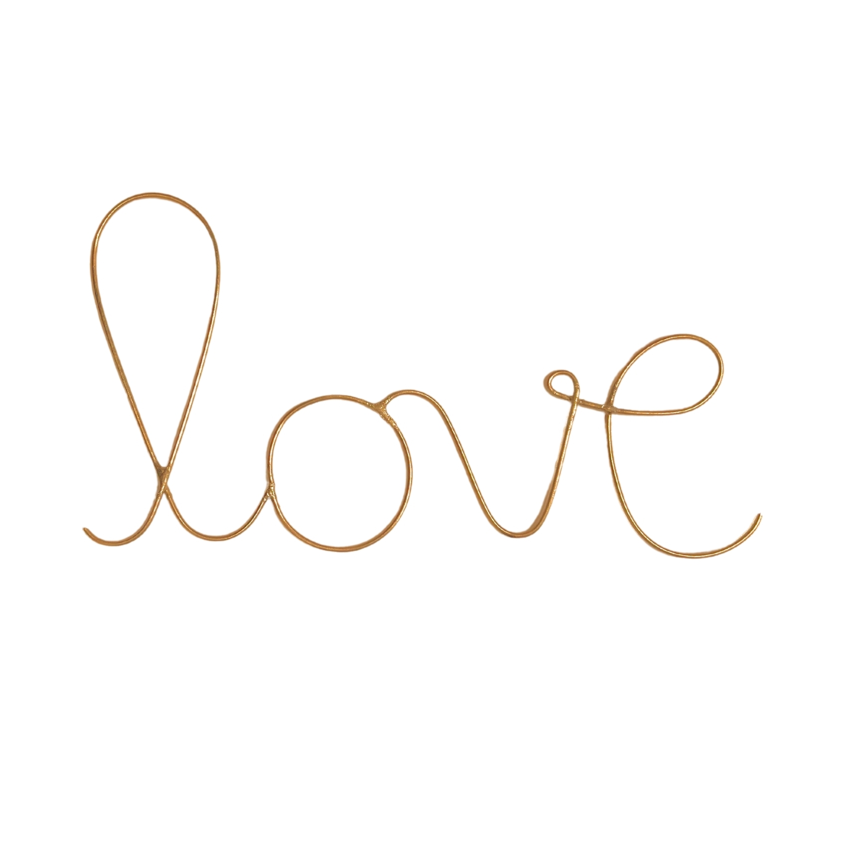 Mot fil de laiton doré "LOVE" - LOJI, HOME MAISON