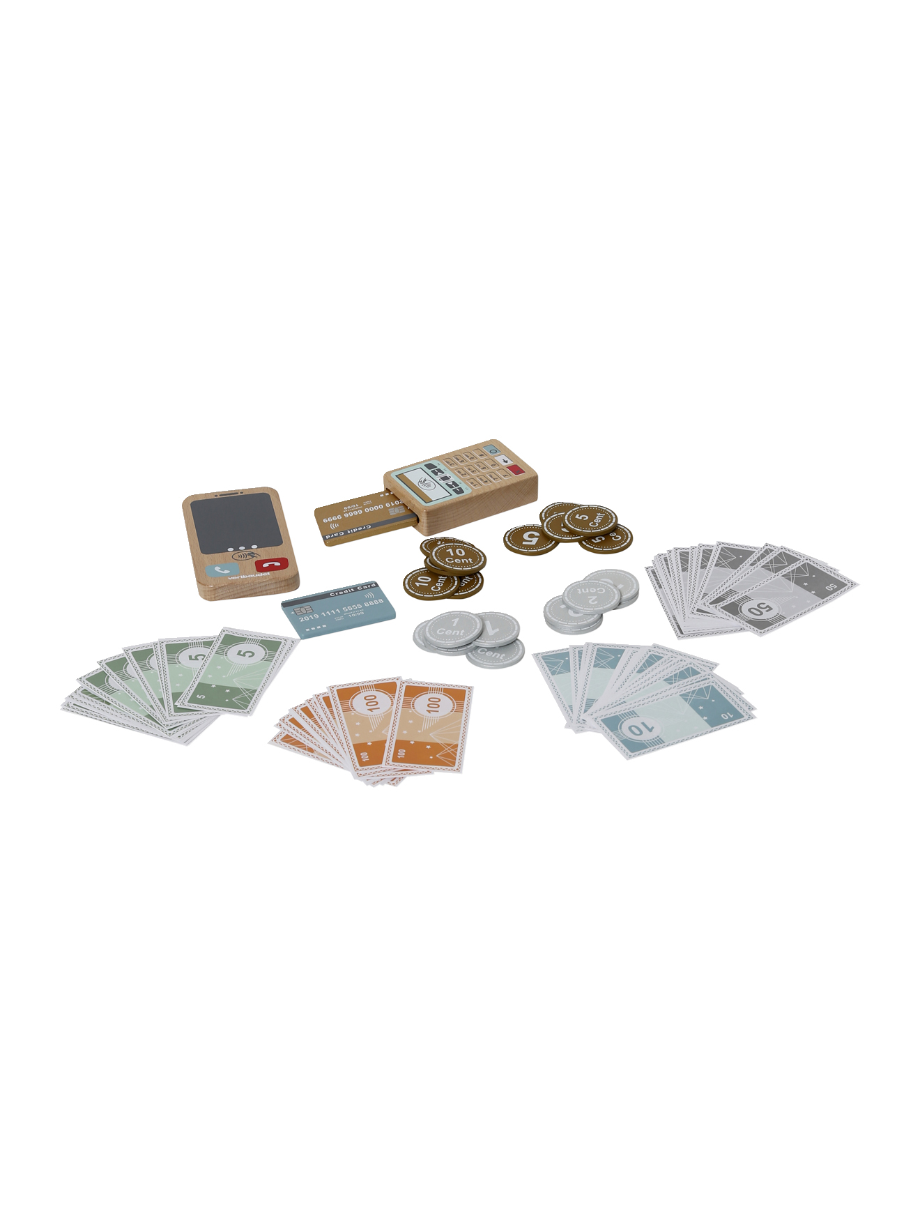 Set de monnaie en bois, VERTBAUDET