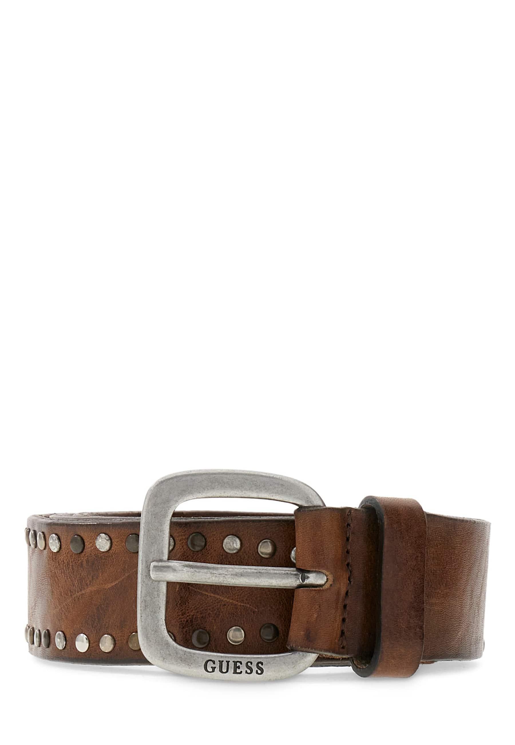 Ceinture Guess En Cuir Véritable, GUESS