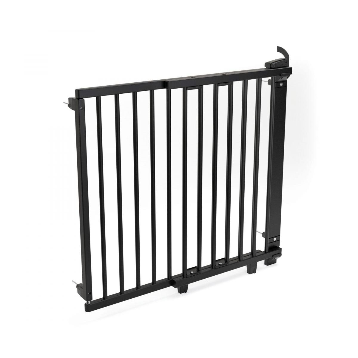 Barrière de porte pivotante en bois noir 86-133cm, GEUTHER