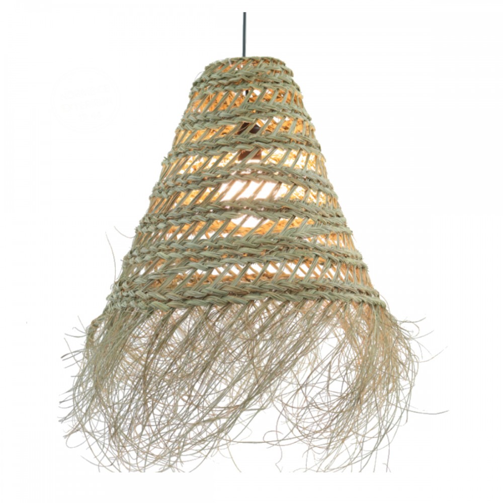 Suspension en fibres végétales tressées, HALFA, GERARD LAMY