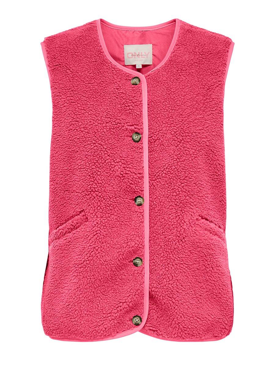 Mouwloos vest in sherpa, ONLY