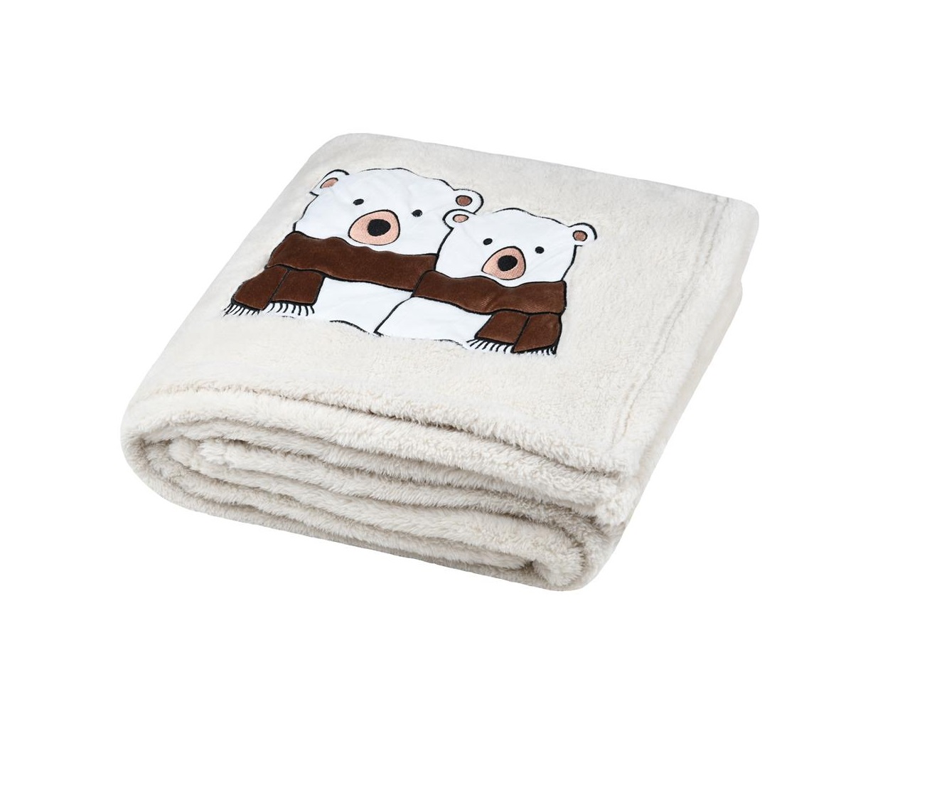 Plaid a poils doux Couple Ours, EDEN