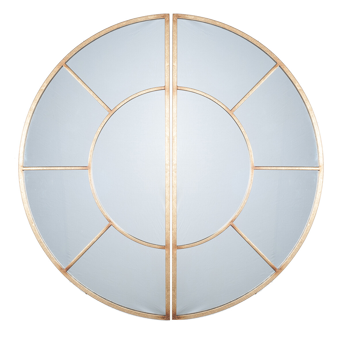 92cm Antique Gold Section Wall Mirror, ÉDITÉ