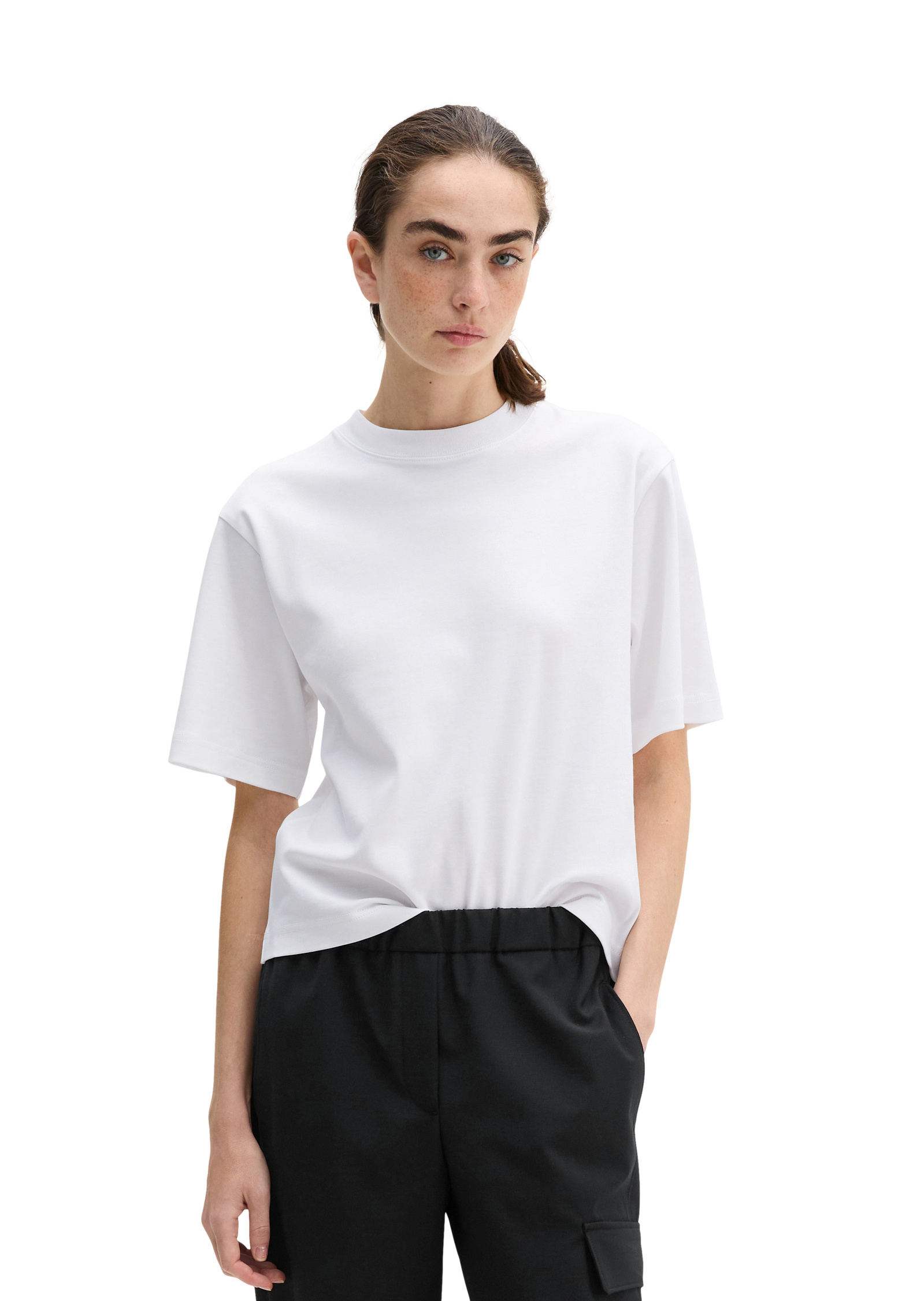 T-shirt relaxed en jersey interlock, MARC O'POLO